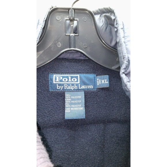 Polo Ralph Lauren Unisex Navy Blue Packable Horiz. Puffer Jacket Coat Size XL - Picture 2 of 13